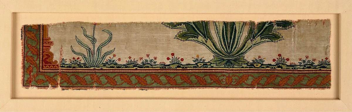 Fragment of a Carpet with Niche and Flower Design — Unknown