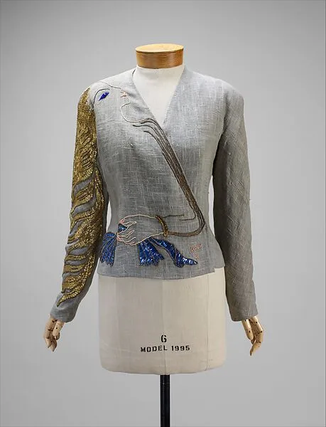 Evening jacket — Elsa Schiaparelli|Jean Cocteau|House of Lesage