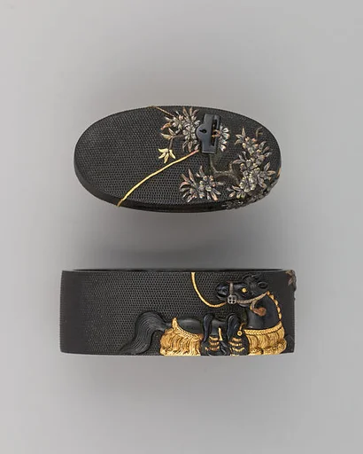 Sword-Hilt Collar and Pommel (Fuchigashira)
