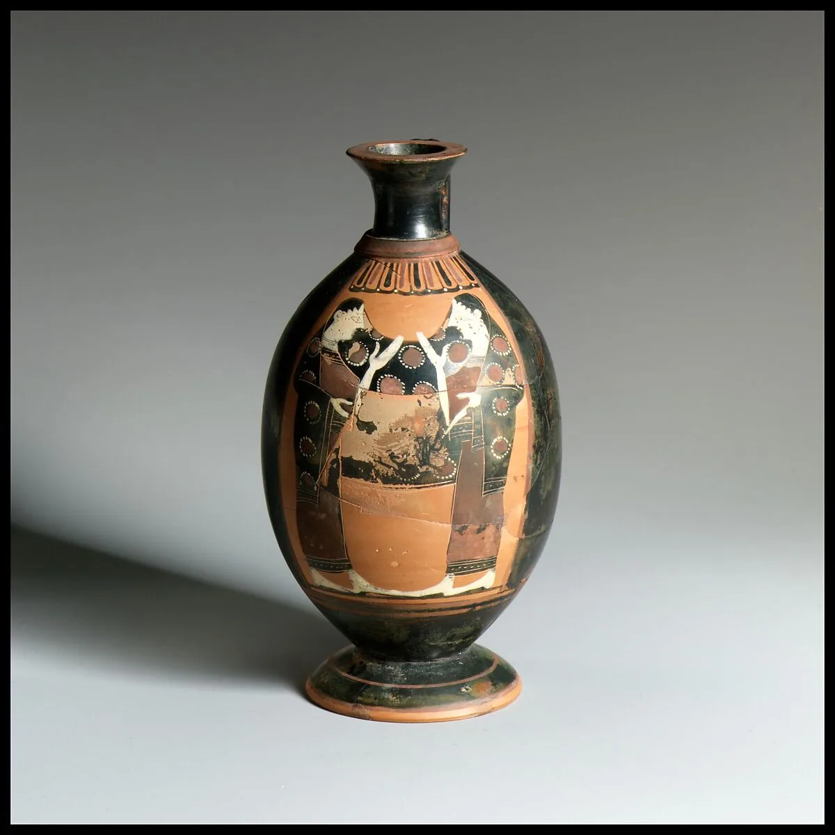 Terracotta lekythos (oil flask) — Pharos Painter
