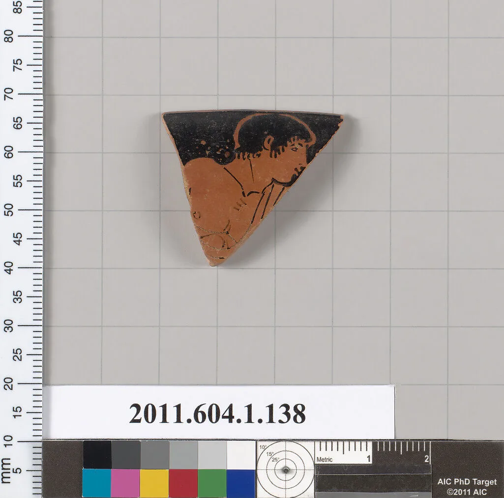 Terracotta rim fragment of a kylix (drinking cup) — Aberdeen Painter