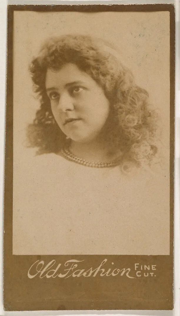 Portrait of actress, from the Actresses series (N664) promoting Old Fashion Fine Cut Tobacco — Unknown