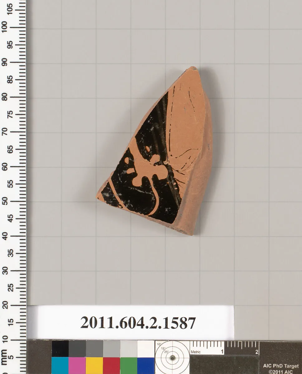 Terracotta fragment of a skyphos (deep drinking cup) — Unknown
