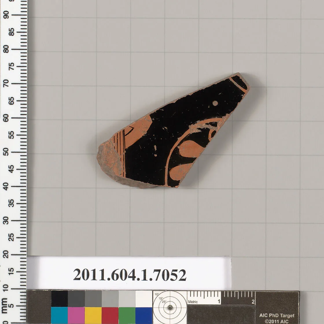 Terracotta fragment of a kylix (drinking cup) — Unknown