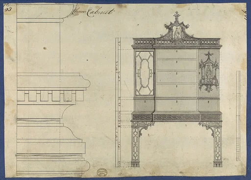 Chinese Cabinet, from Chippendale Drawings, Vol. II