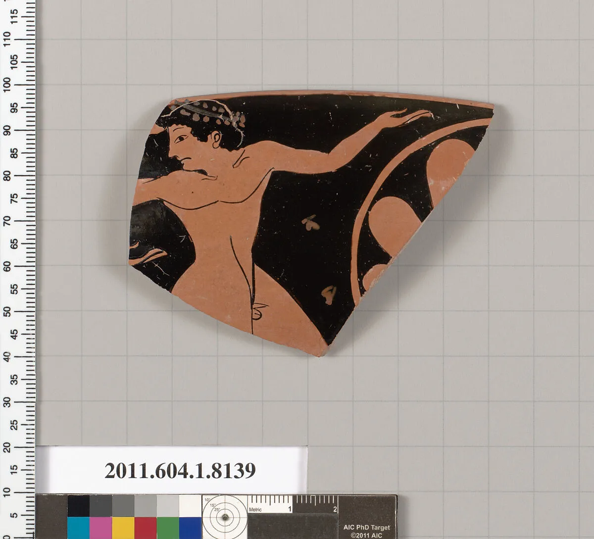 Terracotta rim fragment of a kylix (drinking cup) — Unknown