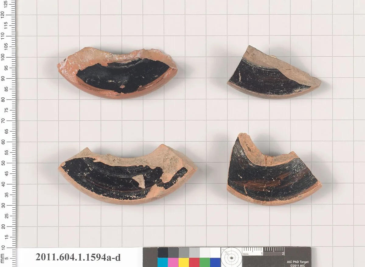 Terracotta fragments of kylikes (drinking cups) — Unknown