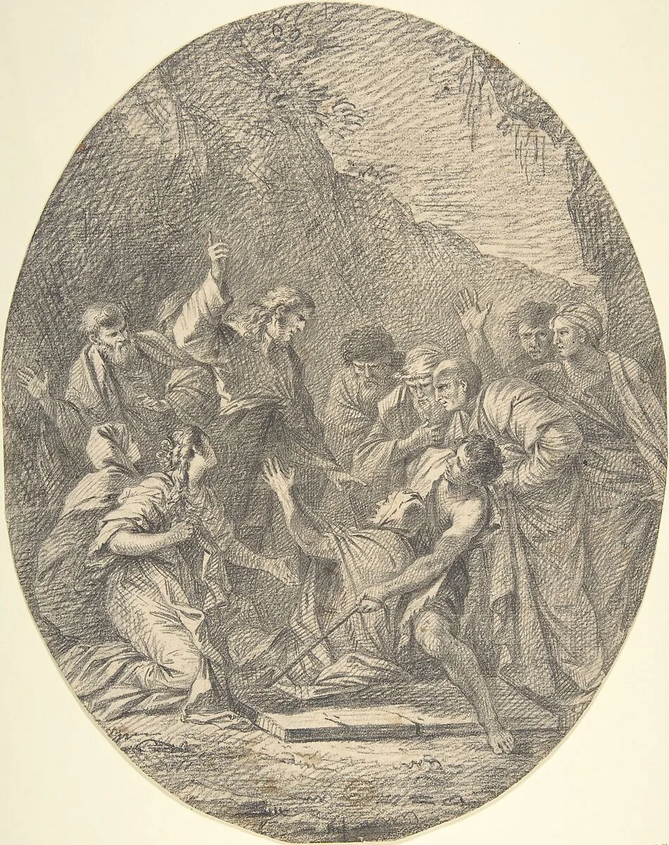 Raising of Lazarus — Anonymous, German, 19th century|Anonymous, German, 18th century