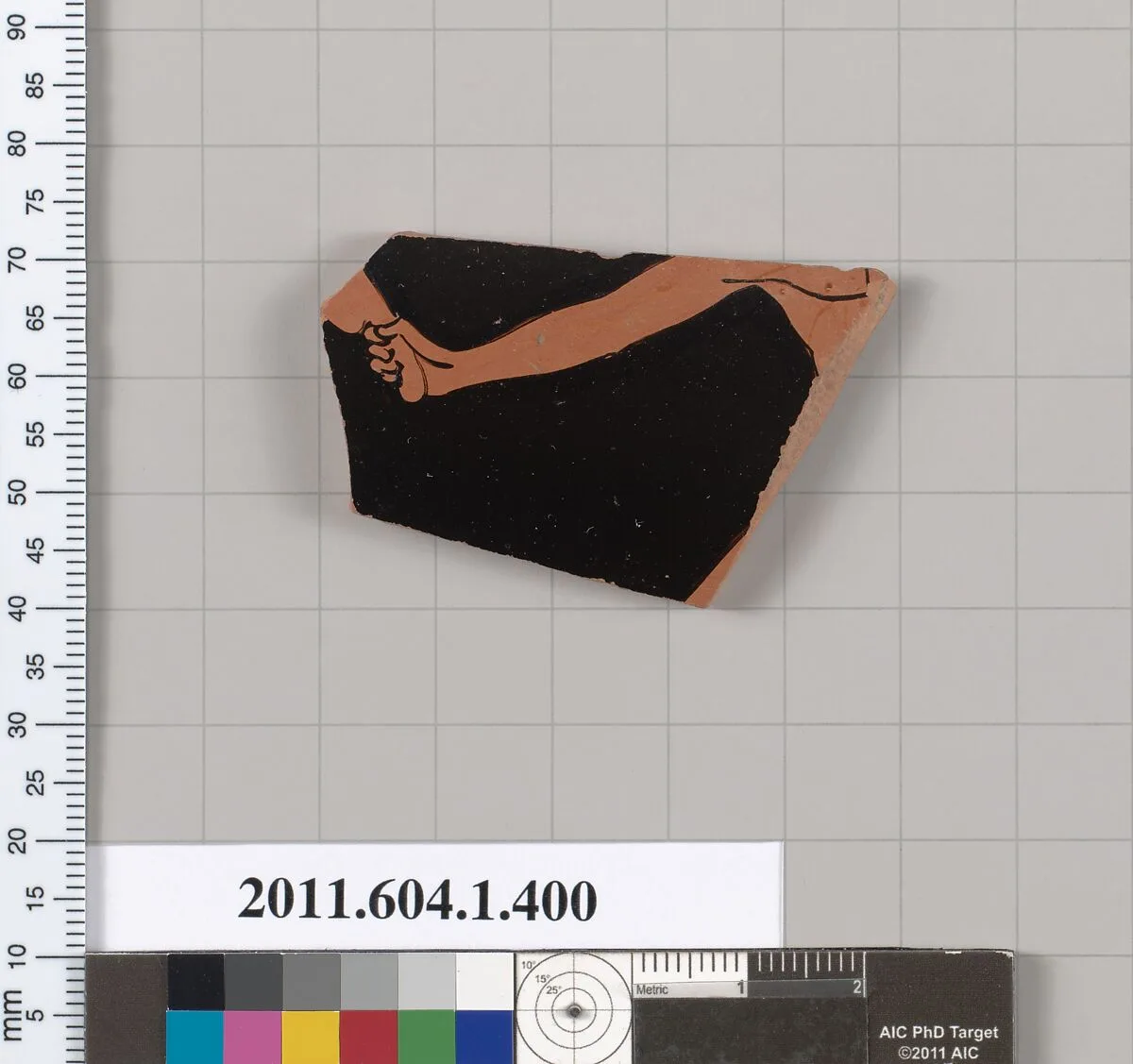 Terracotta fragment of a kylix (drinking cup) — Unknown