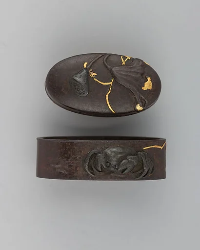Sword-Hilt Collar and Pommel (Fuchigashira)