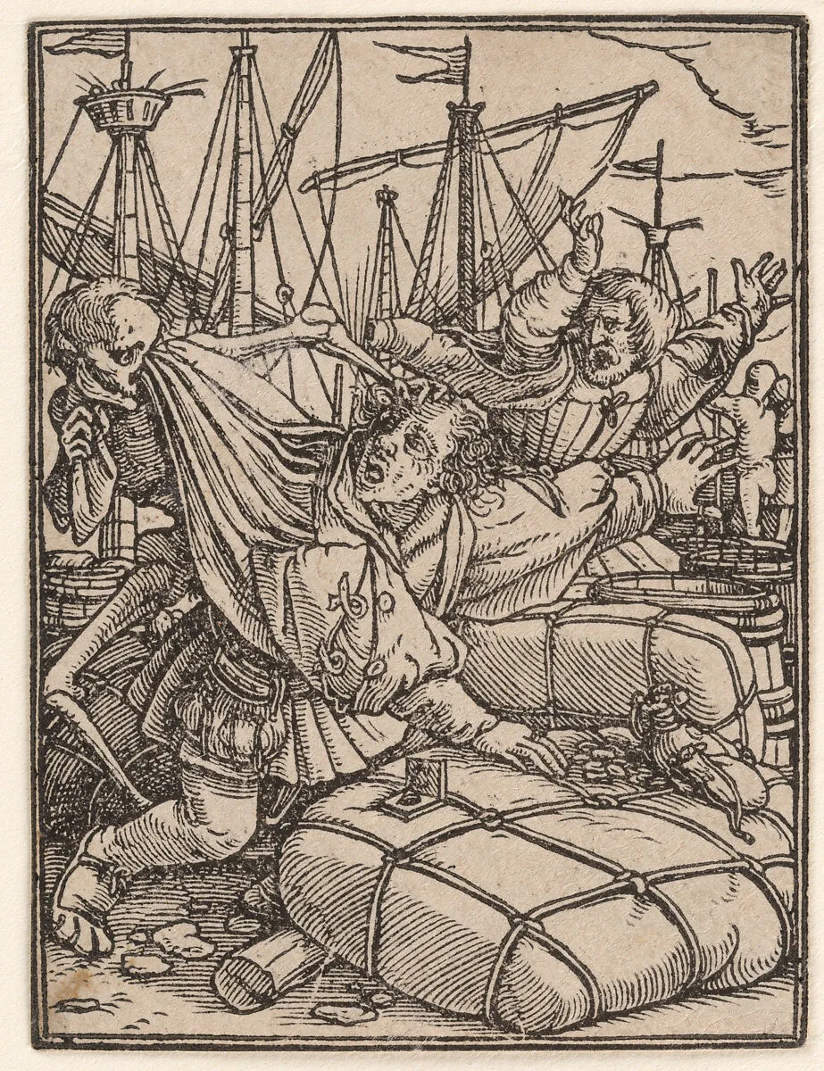 The Merchant, from The Dance of Death — Hans Holbein the Younger|Hans Lützelburger