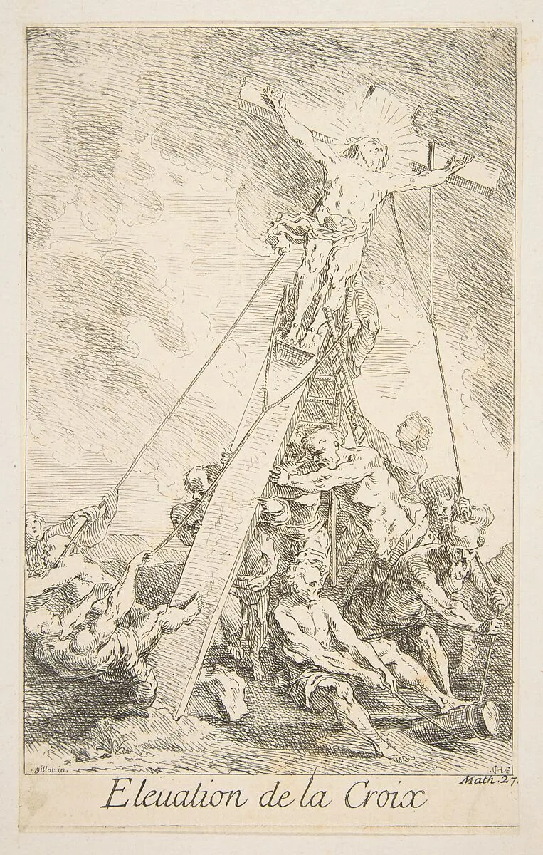 Elevation of the Cross — Claude Gillot|Jacques Gabriel Huquier
