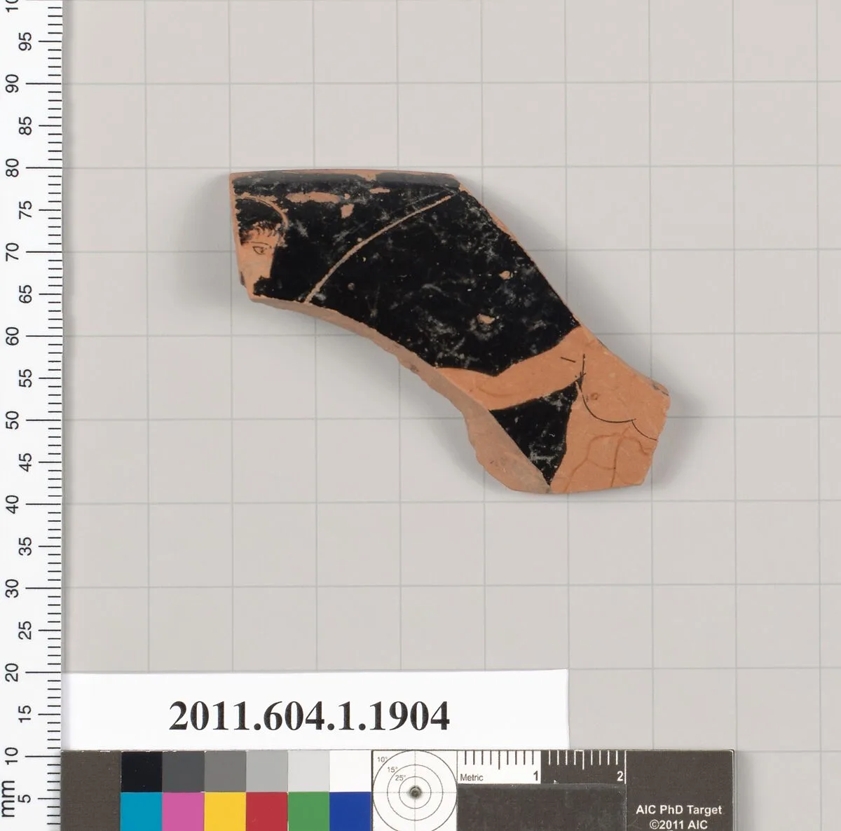 Terracotta rim fragment of a kylix (drinking cup) — Unknown