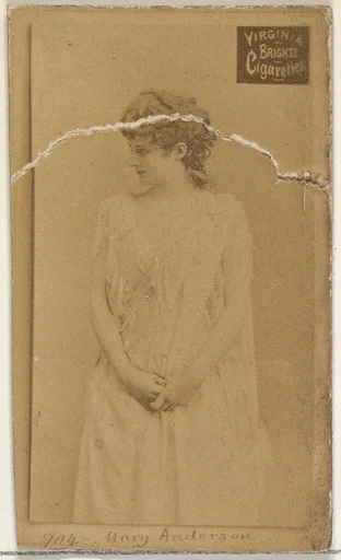 Card 904, Mary Anderson, from the Actors and Actresses series (N45, Type 2) for Virginia Brights Cigarettes