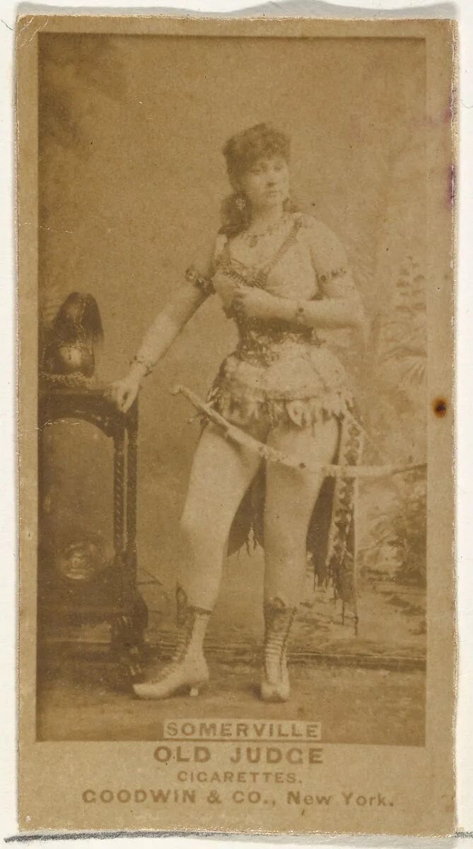 Annie Somerville, from the Actors and Actresses series (N171) for Old Judge Cigarettes — Goodwin & Company