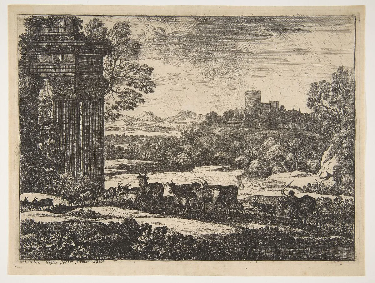 The Herd Returning in Stormy Weather — Claude Lorrain (Claude Gellée)