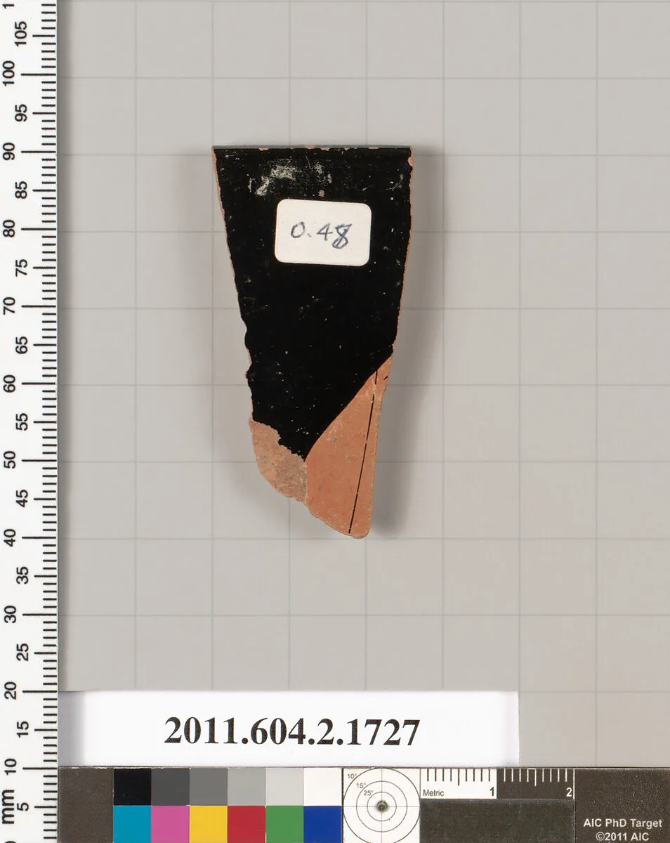 Terracotta rim fragment of a skyphos (deep drinking cup) — Unknown