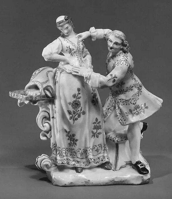 Woman and her tailor — Giuseppe Gricci|Capodimonte Porcelain Manufactory