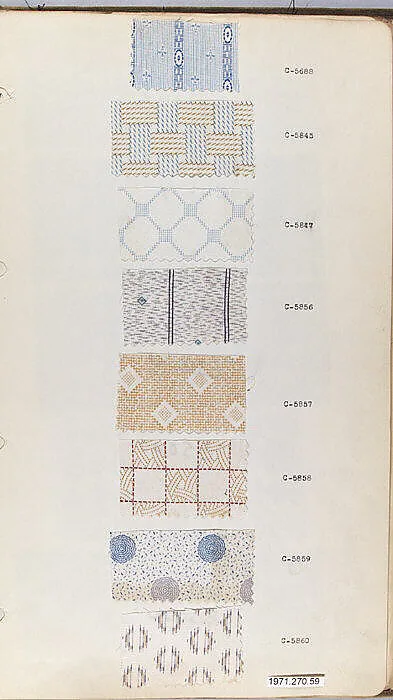 Textile Sample Book — Unknown