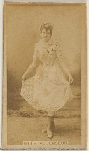 Mlle. Ascenseur, from the Actors and Actresses series (N45, Type 8) for Virginia Brights Cigarettes