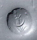Stamp seal (conoid) with deity — Unknown