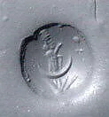 Stamp seal (conoid) with deity