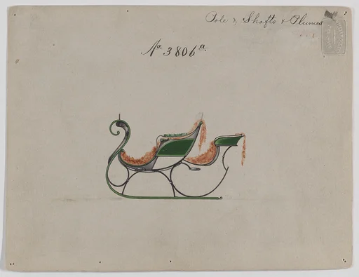 Design for Rumble Sleigh, no. 3806a