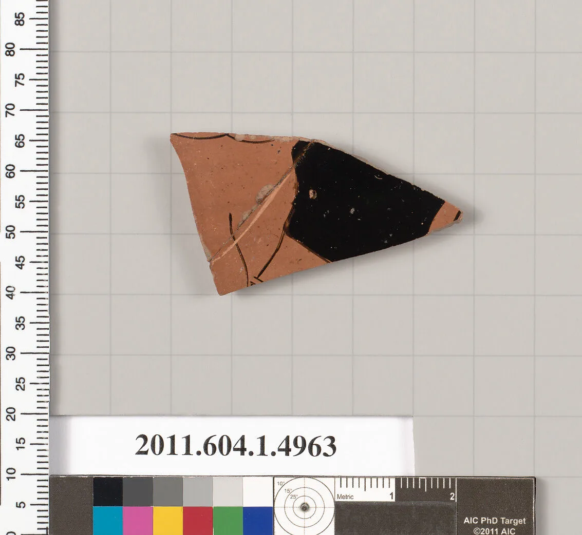Terracotta fragment of a kylix (drinking cup) — Unknown