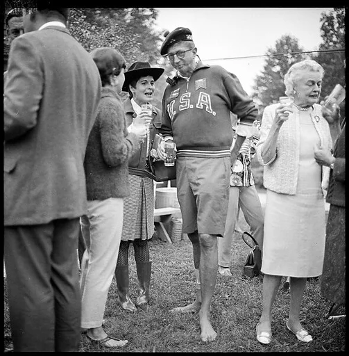 [175 Portraits and Snapshots: Ted Hilles and Gourlay Playing Golf at Old Lyme Country Club, Carrol Cooney Playing Bocce, Tennis Spectators, Croquet and Clambake at Blackpoint Country Club, Old Lyme, Connecticut]