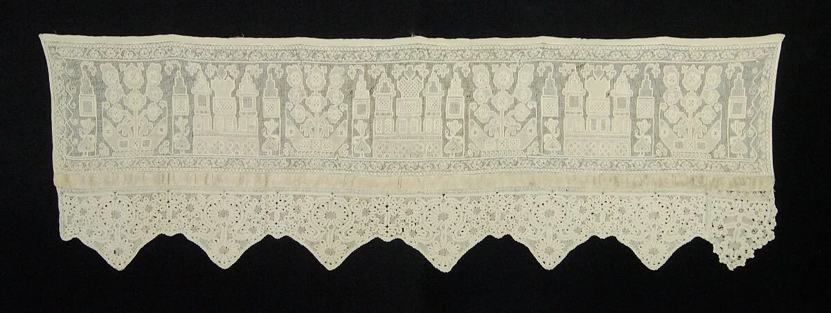 Bed curtain border — Unknown