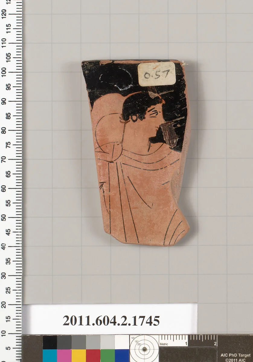 Terracotta rim fragment of a skyphos (deep drinking cup) — Unknown