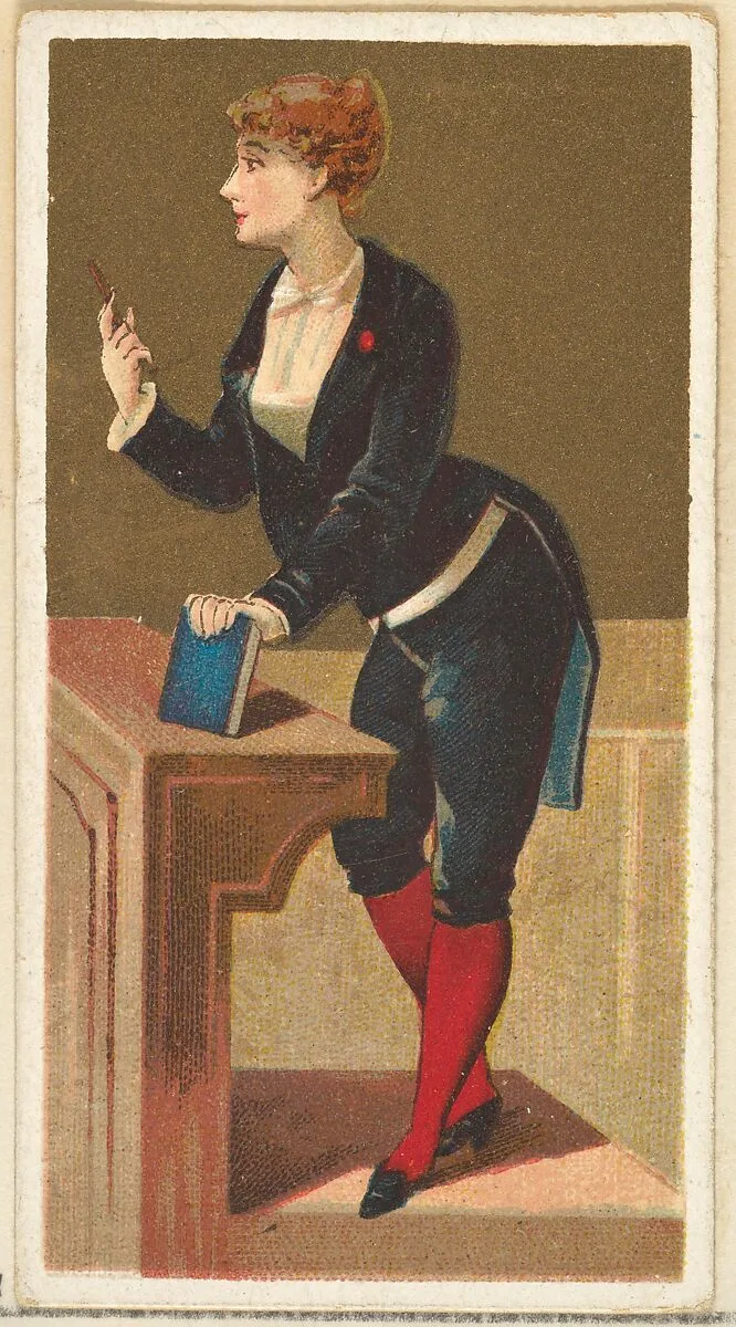 Teacher, from the Occupations for Women series (N166) for Old Judge and Dogs Head Cigarettes — Goodwin & Company