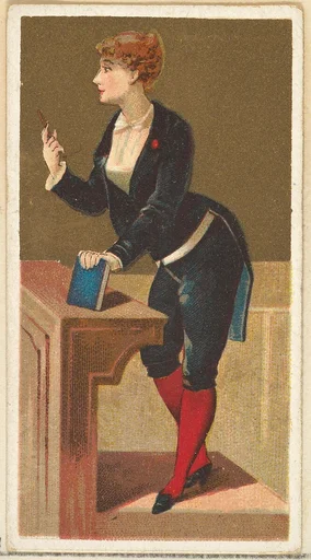 Teacher, from the Occupations for Women series (N166) for Old Judge and Dogs Head Cigarettes