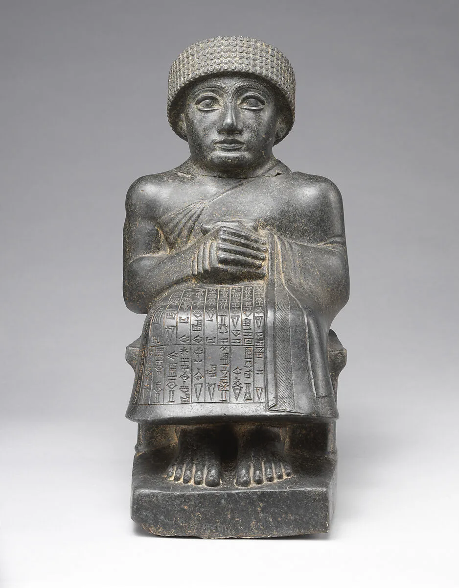 Statue of Gudea, named “Gudea, the man who built the temple, may his life be long” — Unknown