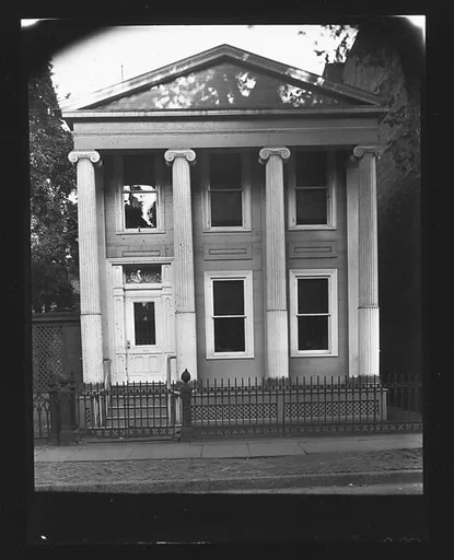 [Greek Revival House with Ionic Columns]