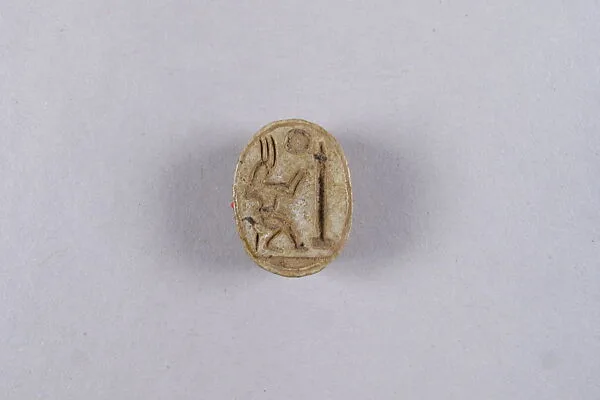 Scarab with Bes Adoring an Obelisk — Unknown