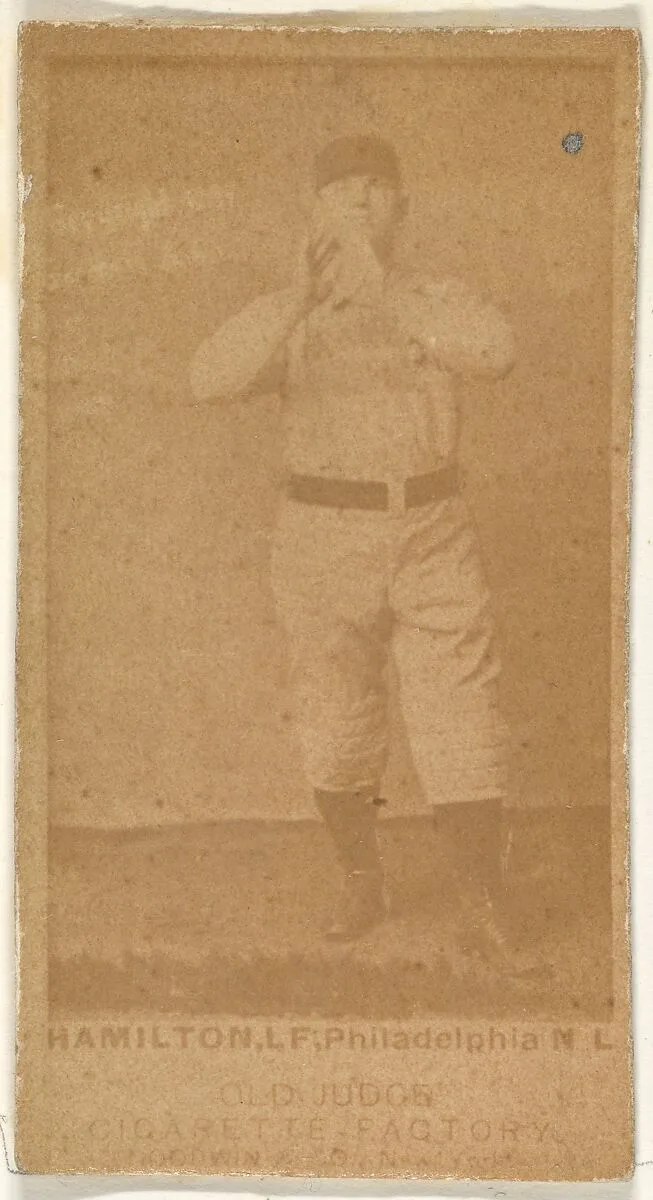 Hamilton, Left Field, Philadelphia, from the Old Judge series (N172) for Old Judge Cigarettes — Goodwin & Company