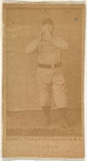Hamilton, Left Field, Philadelphia, from the Old Judge series (N172) for Old Judge Cigarettes