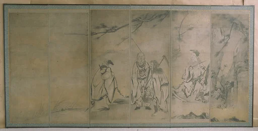 群仙図屏風|Immortals