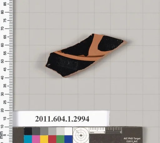 Terracotta fragment of a kylix (drinking cup)