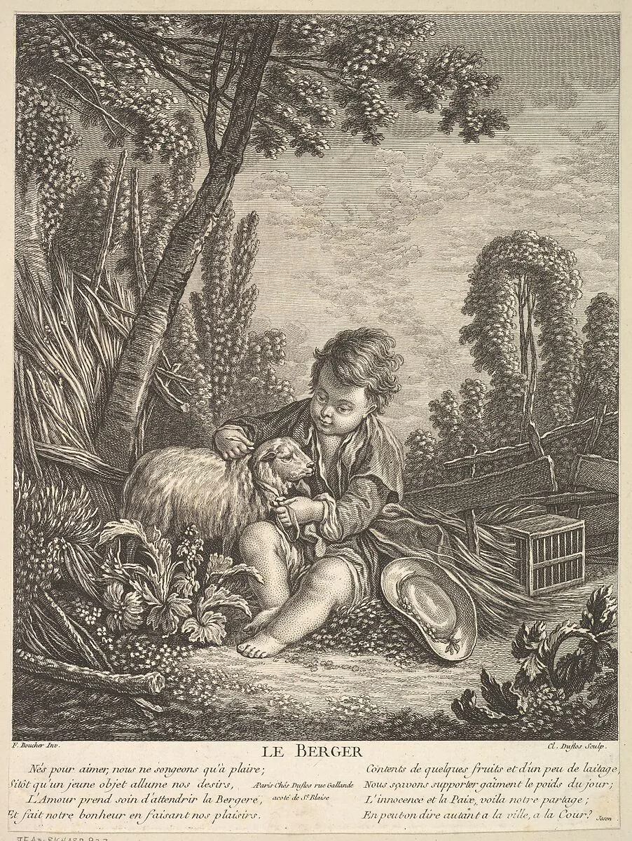 The Shepherd — Claude Augustin Duflos le Jeune|François Boucher
