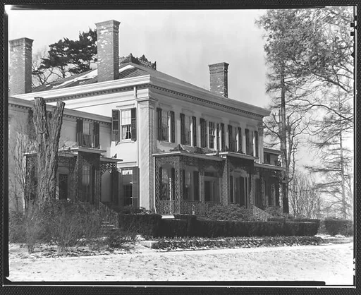 [Rear View of Greek Revival House, Residence of Gifford Cochran, Croton Falls, New York]