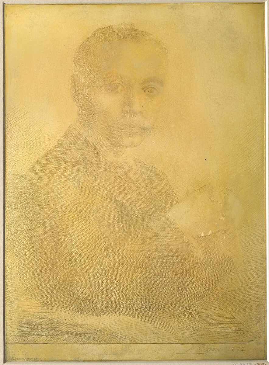 Portrait of Edward D. Adams — Alphonse Legros|Edward Dean Adams