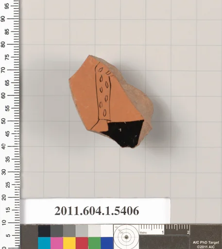 Terracotta fragment of a kylix (drinking cup)