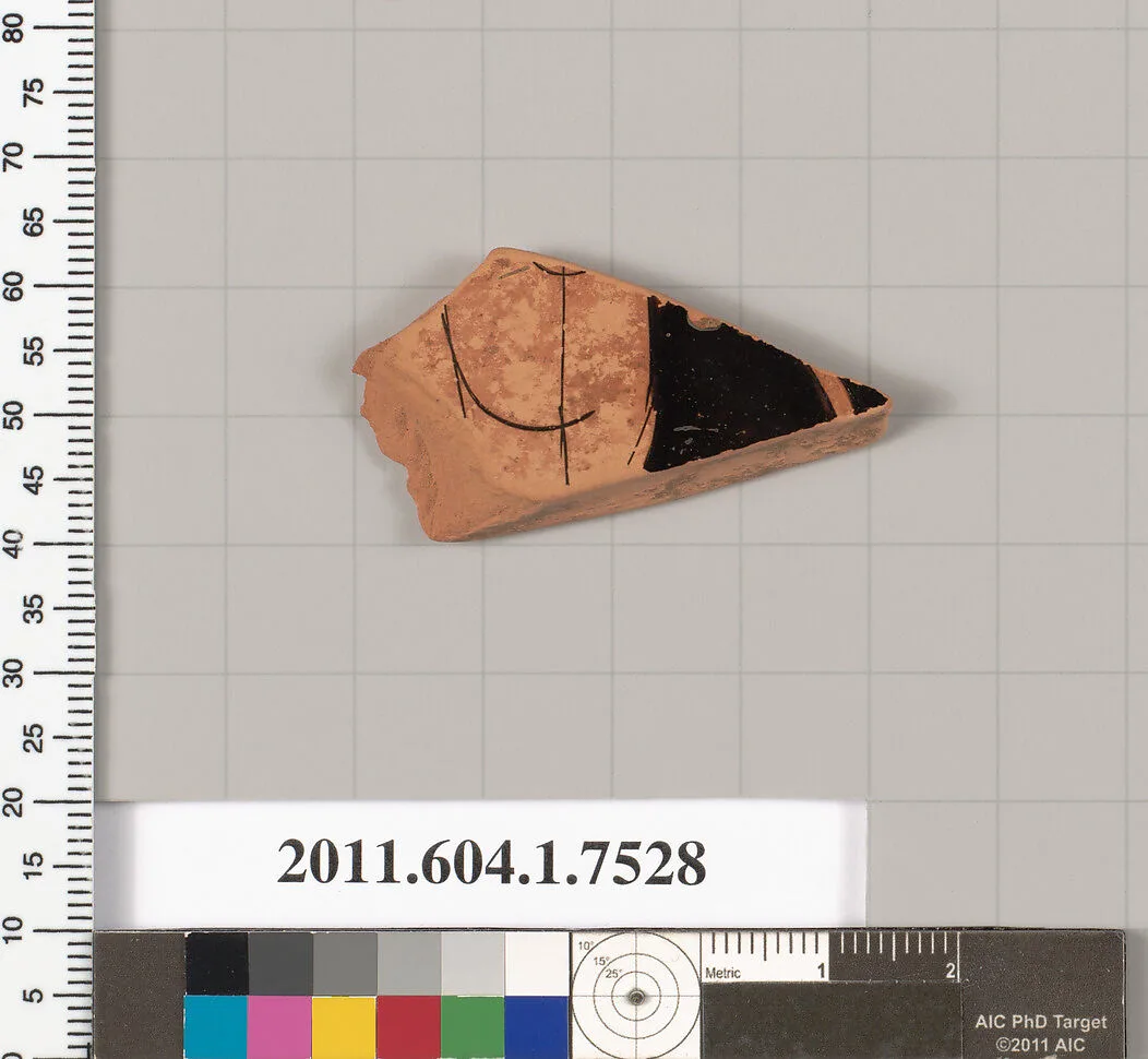 Terracotta fragment of a kylix (drinking cup) — Unknown