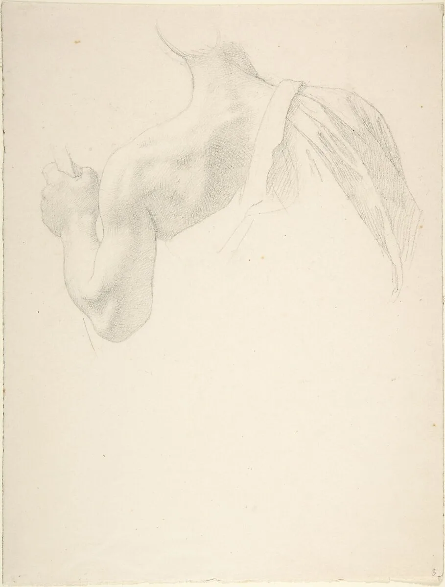 Left Arm and Shoulders of a Man Seen from the Back — Johann Friedrich Overbeck