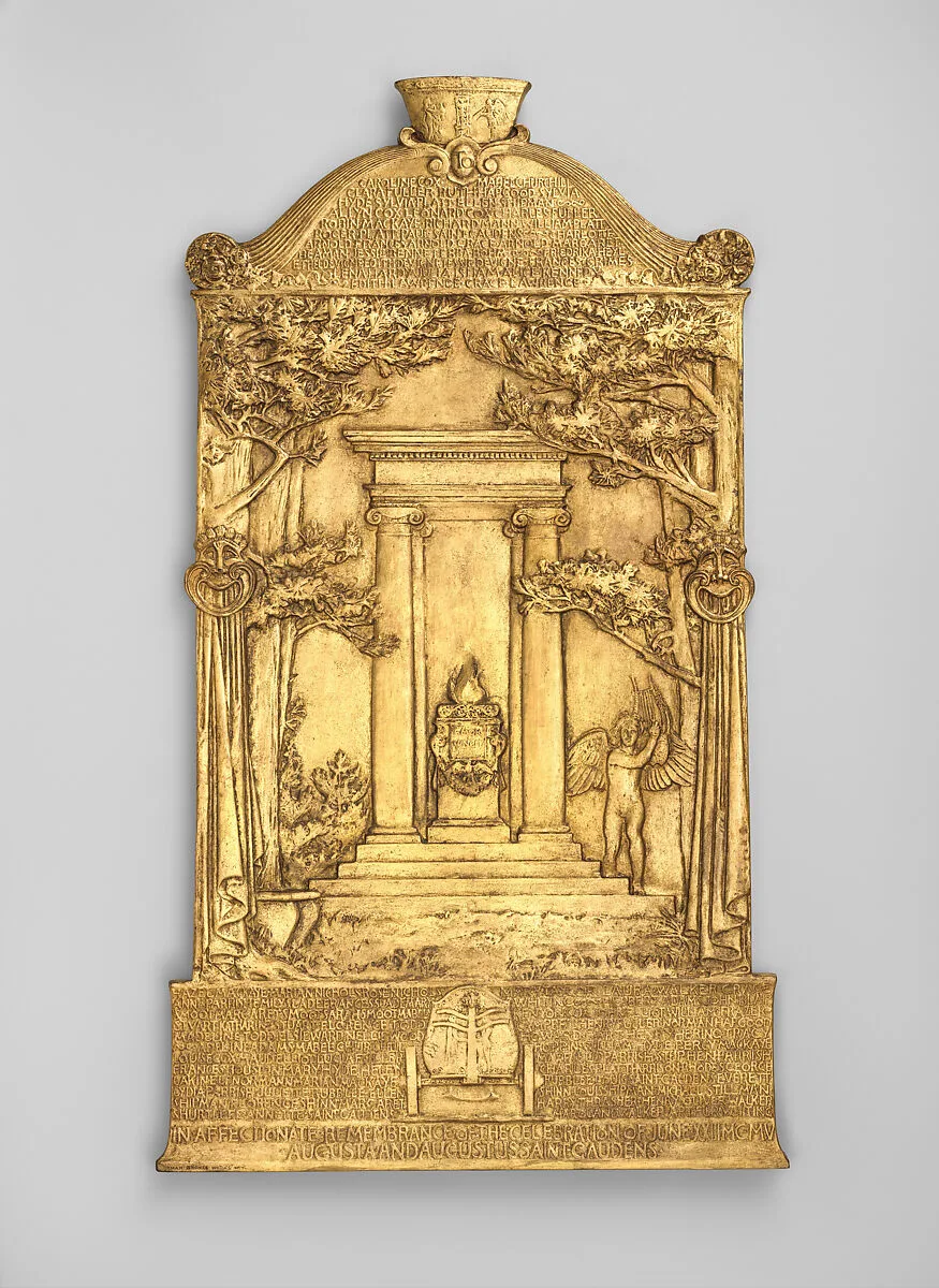Cornish Celebration Presentation Plaque — Augustus Saint-Gaudens