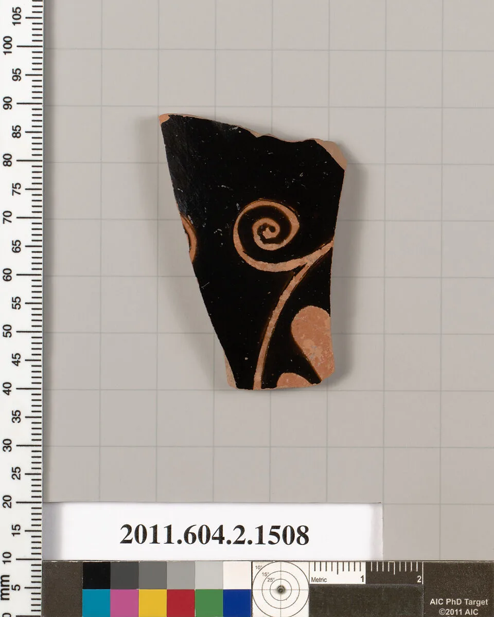 Terracotta fragment of a skyphos (deep drinking cup) — Unknown