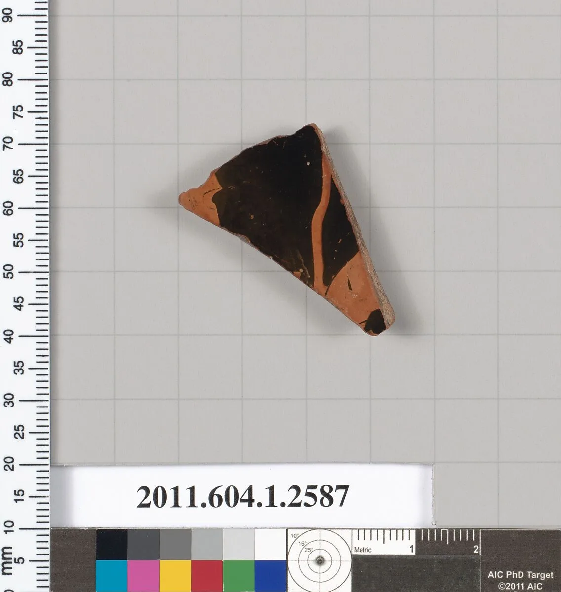 Terracotta fragment of a kylix (drinking cup) — Unknown