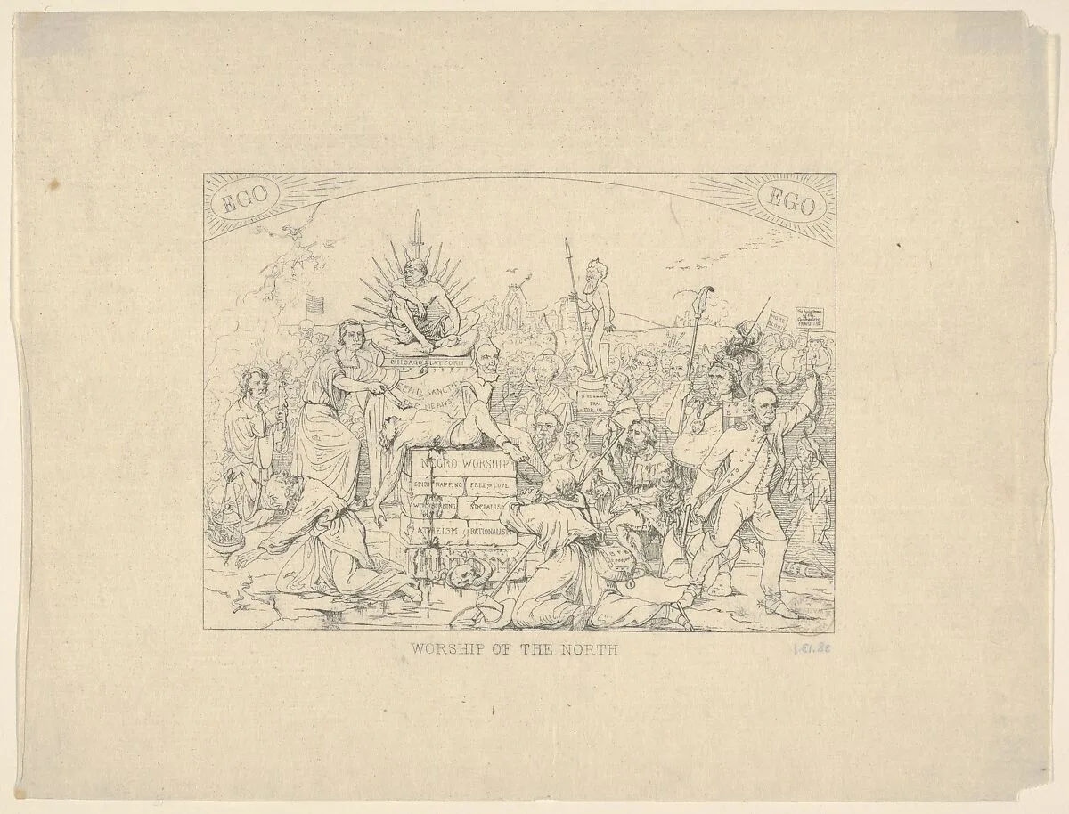 Worship of the North (from Confederate War Etchings) — Adalbert John Volck